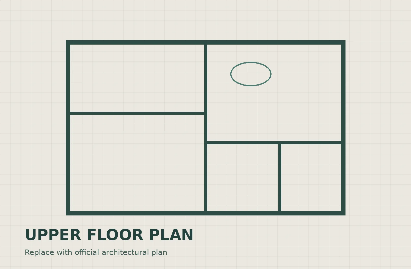 Upper floor plan placeholder